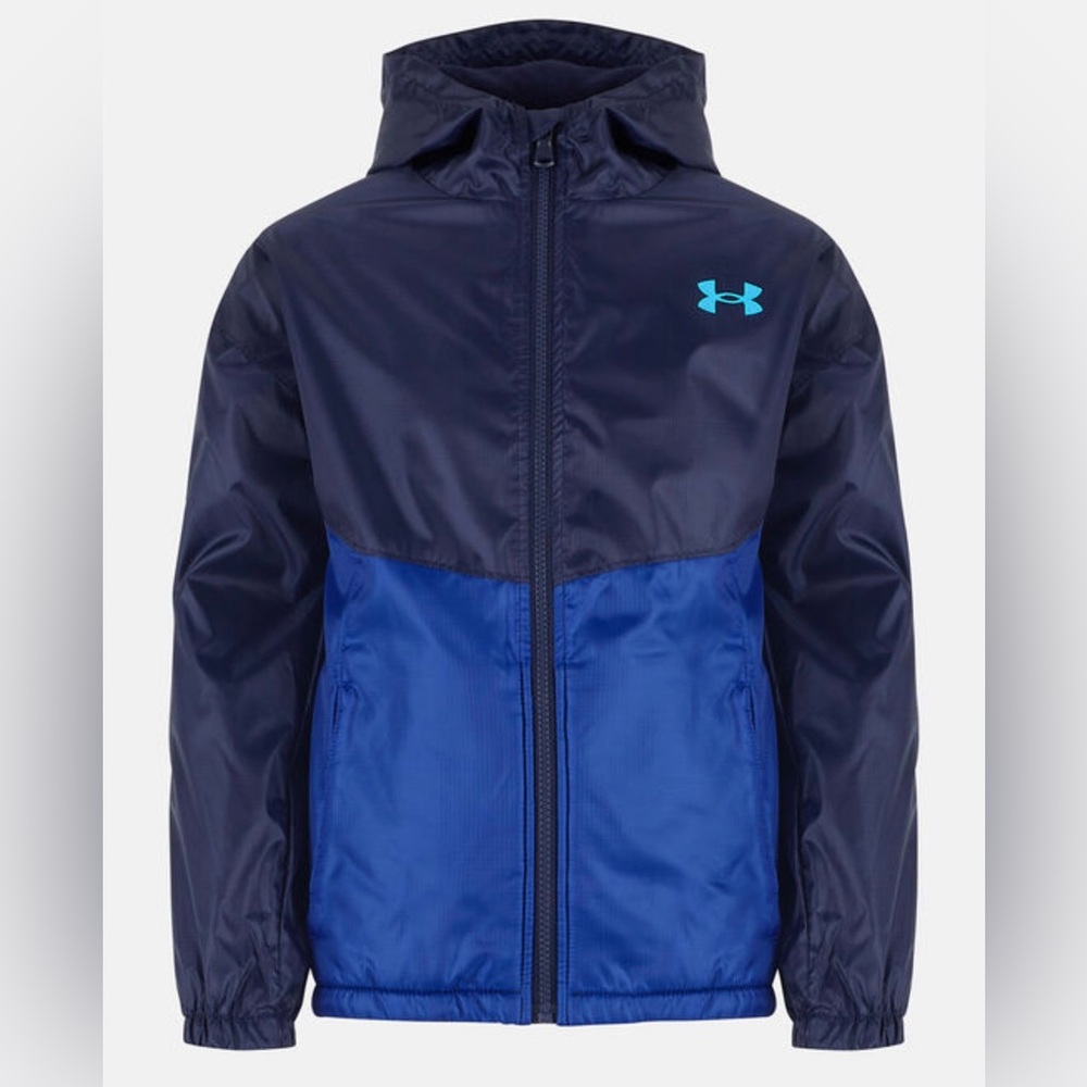 UNDER ARMOUR
OLDER KIDS MANATAUG WINDBREAKER JACKET size L (Y)